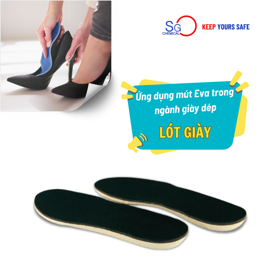 ứng dụng mút eva trong ngành giày dép