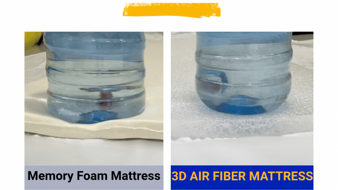 3D air fiber mattress 