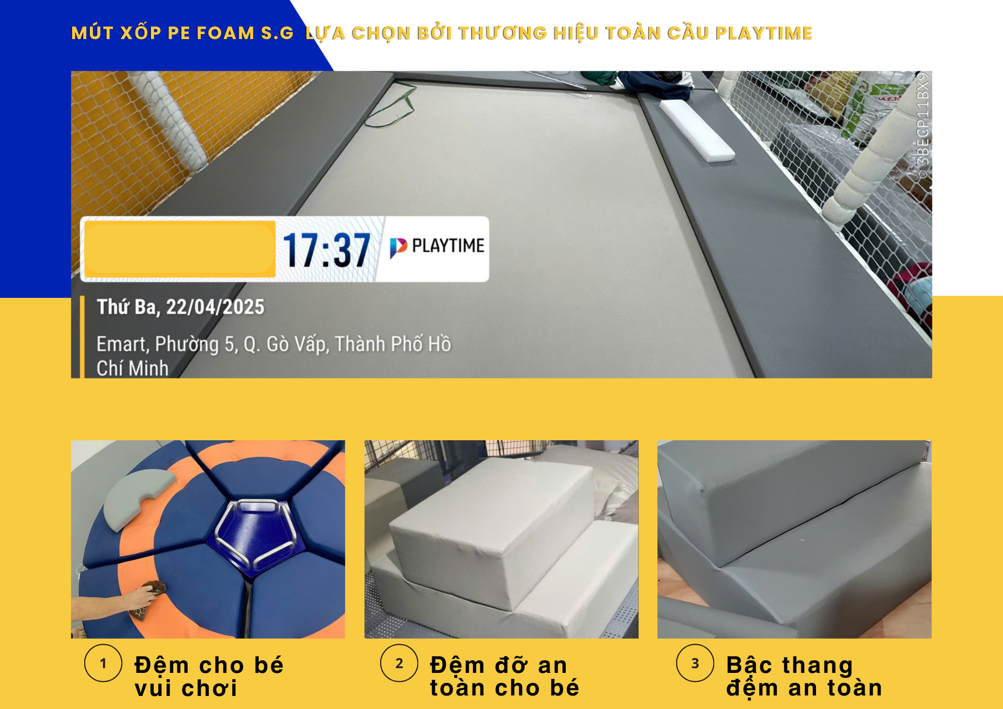 pe foam giải pháp cho thương hiệu Playtime